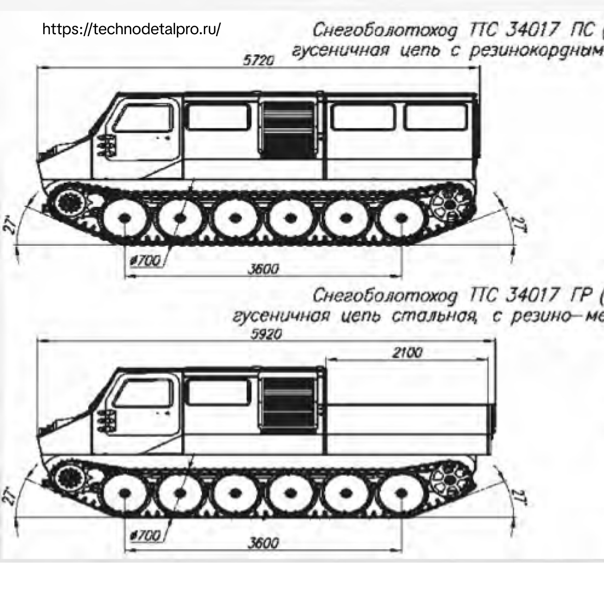 Разбор технических характеристик снегоболотохода ТТС 34017 «Ветлуга-Арктика»